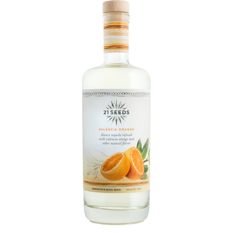 Tequila 21 Seeds 750ml Valencia Orange