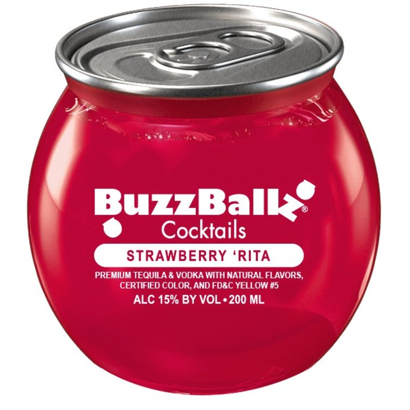 BuzzBallz Strawberry ‘Rita 187mL 24 Pack Case