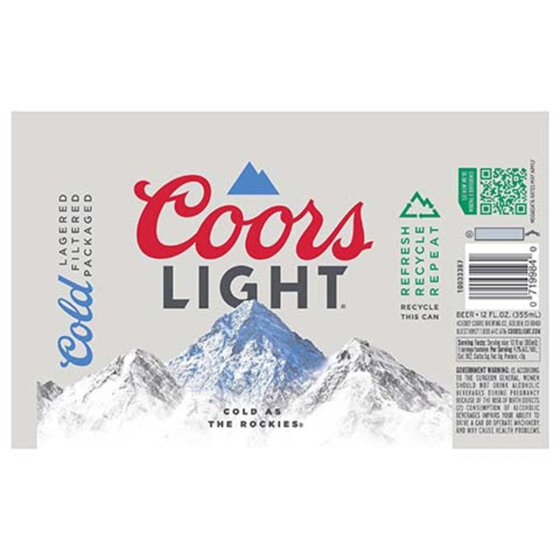 Coors Light 12OZ SINGLE CAN