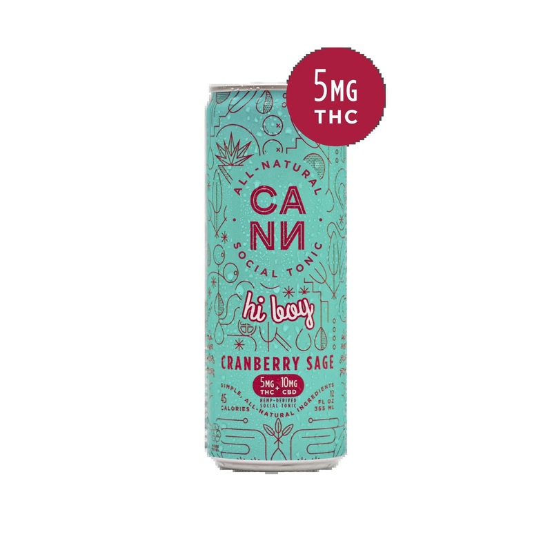 NA THC Cocktail SINGLE CANN hi boy Cranberry Sage