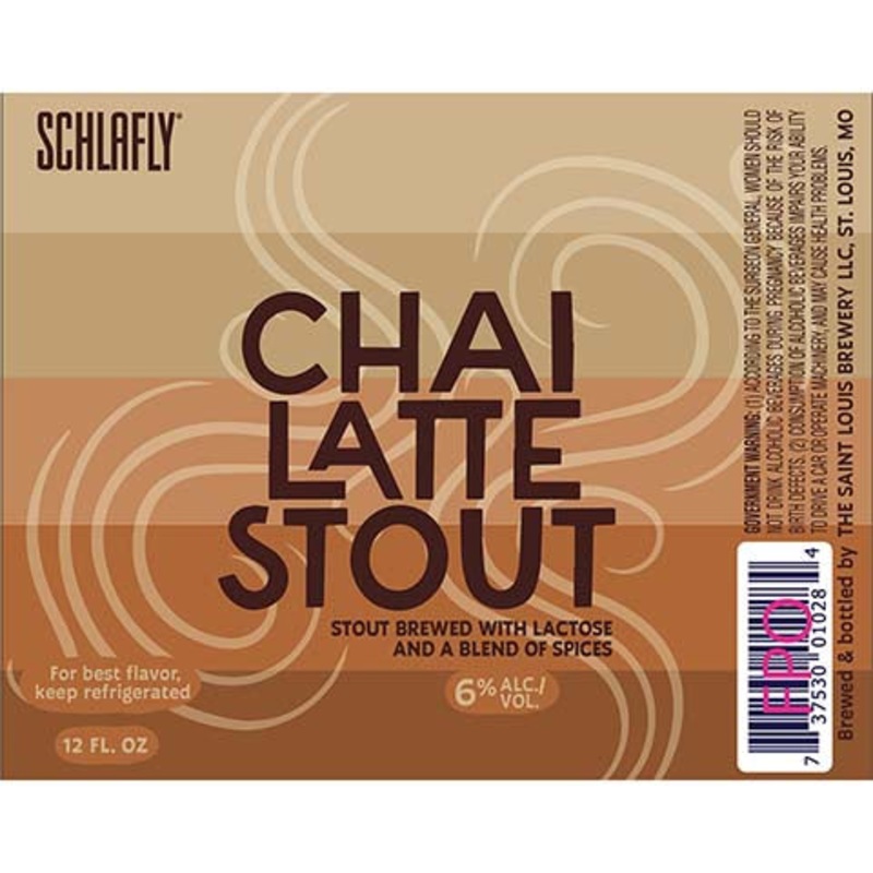 Schlafly Chai Latte Stout 12OZ SINGLE BTL