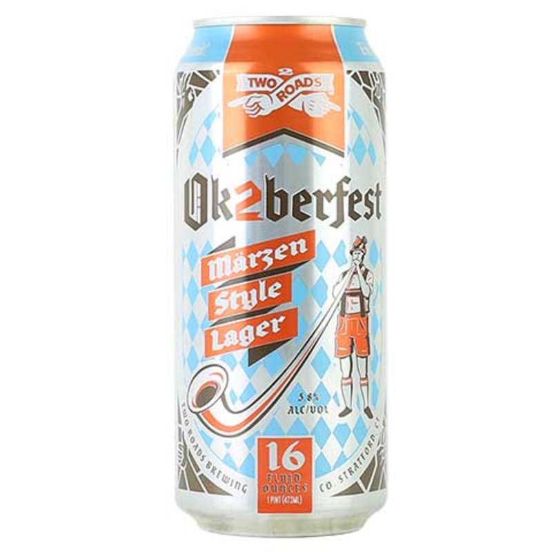 Two Roads Ok2berfest Lager 16OZ SINGLE CAN