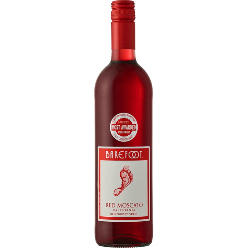 BAREFOOT RED MOSCATO 750 ML
