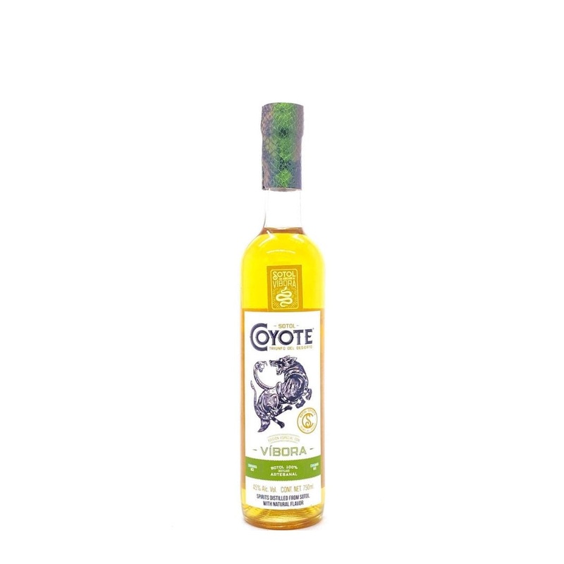 Sotol Coyote Vibora Agave Spirits 45% ALC 750mL