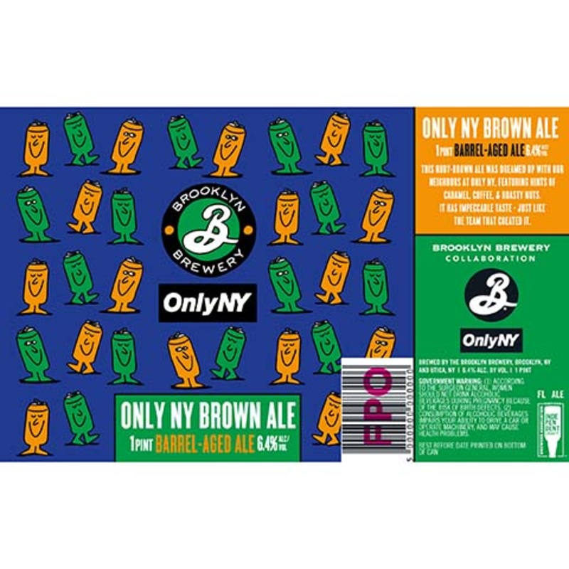 Brooklyn Only NY Brown Ale 16OZ SINGLE CAN