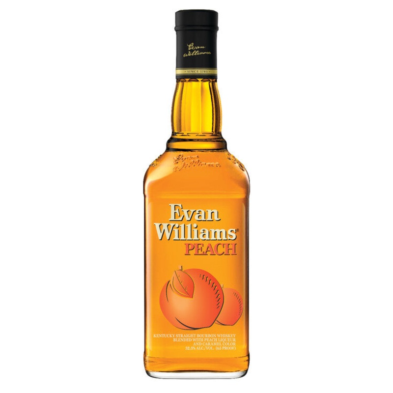 EVAN WILLIAMS PEACH WHISKEY LIQUEUR 65 750ML 750ML