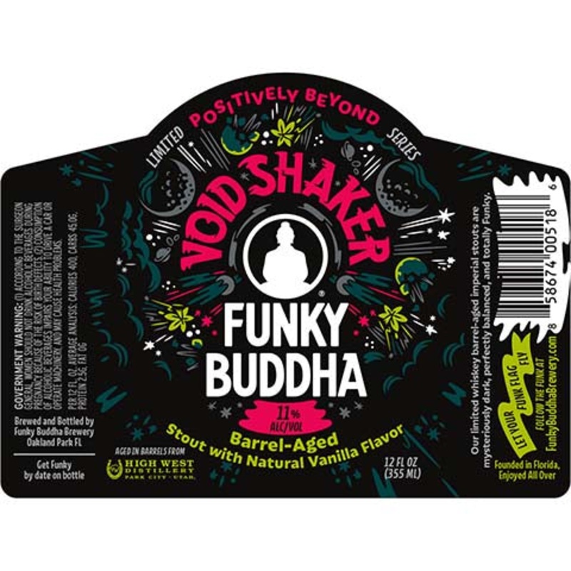 Funky Buddha Void Shaker Positively Beyond Barrel Aged Stout 12OZ SINGLE BTL