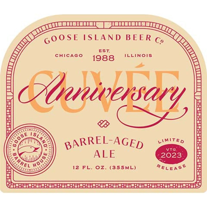 Goose Island Anniversary Cuvee Barrel-Aged Ale 12OZ SINGLE BTL