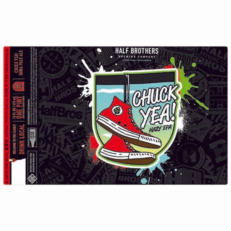 Half Brothers Chuck Yea! Hazy IPA 16OZ SINGLE CAN