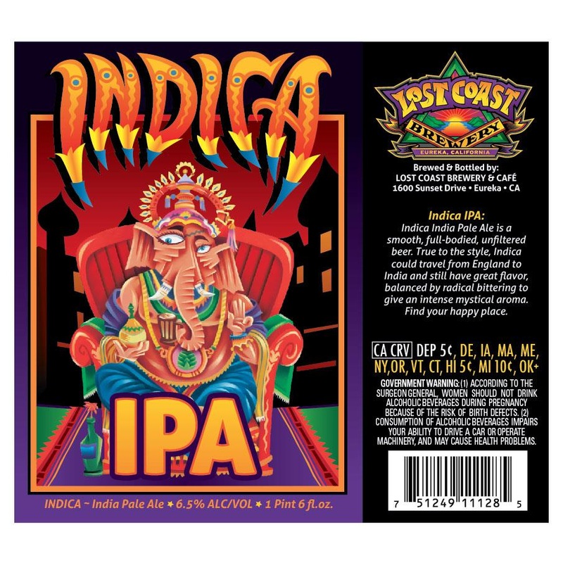 LOST COAST INDICA IPA 4/6PK 12 oz (24)