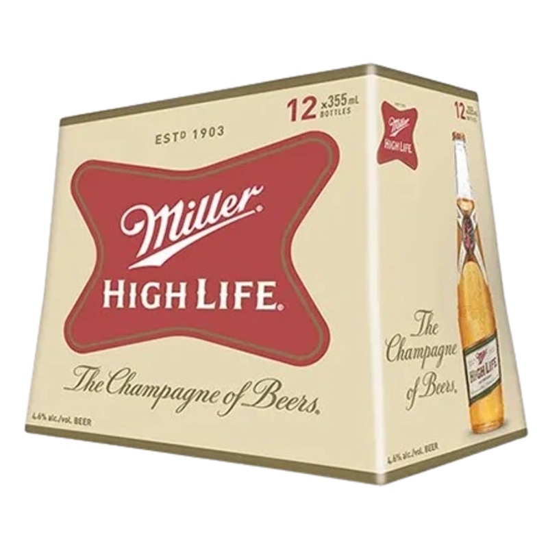 MILLER HIGH LIFE 355ML 12PK BT @ MacTaggart Ridge [1004420] 4260 ml