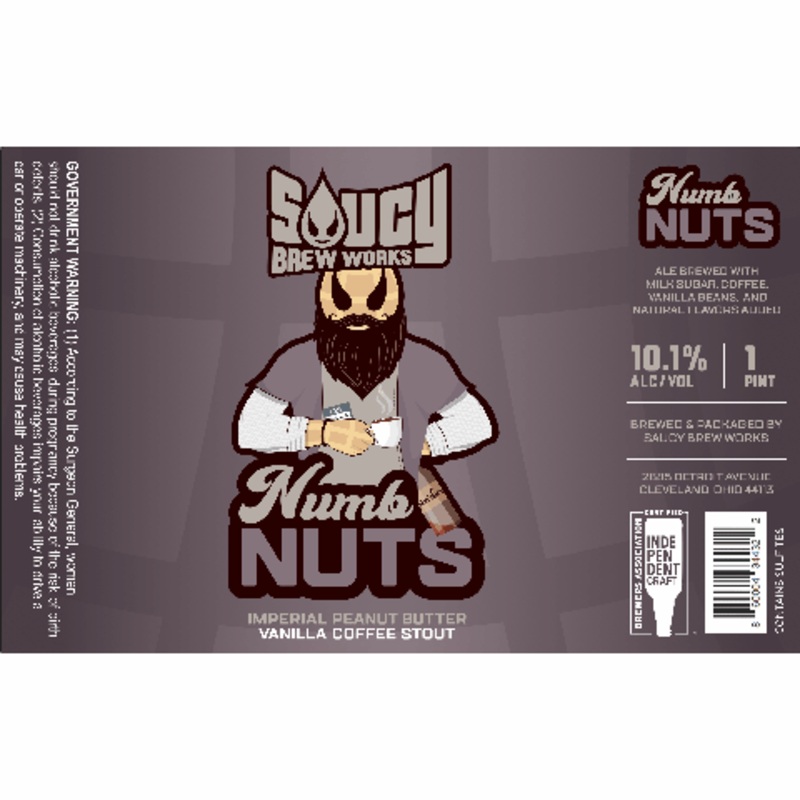 Saucy Brew Works Numb Nuts Ale 16OZ SINGLE CAN
