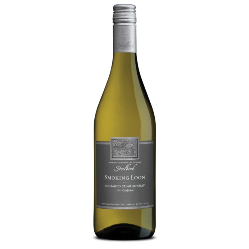 SMOKING LOON CHARDONNAY UNOAKED STEELBIRD CALIFORNIA 750ML 750ML