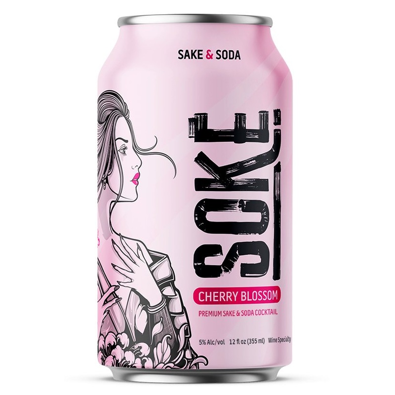 Soke Sake & Soda Cherry Blossom 4 Pack