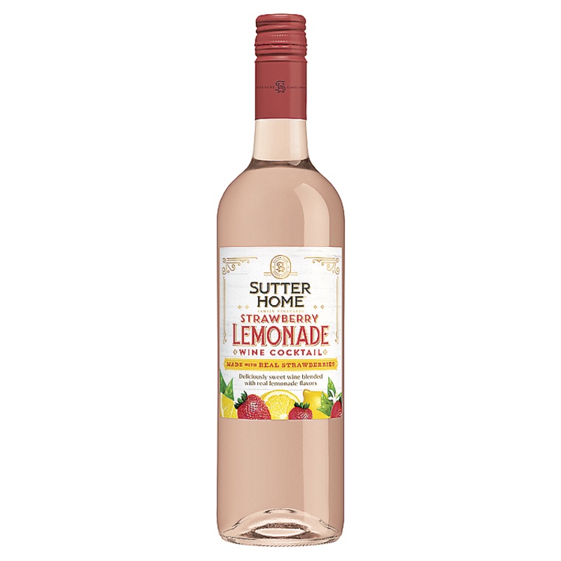 SUTTER HOME STRAWBERRY LEMONADE WINE COCKTAIL 750ML 750ML