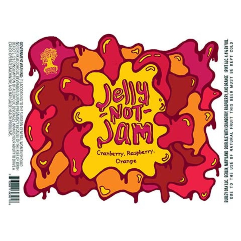 Burley Oak Jelly Not Jam Sour Ale (Cranberry, Raspberry, Orange) 16OZ SINGLE CAN