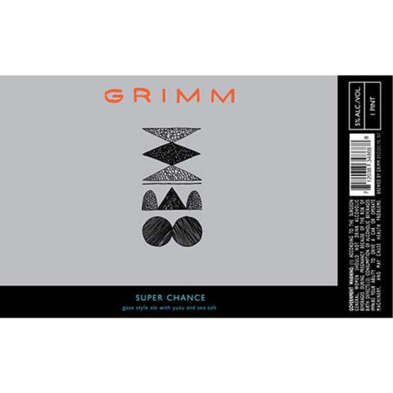 Grimm Super Chance Gose Style Ale 16OZ SINGLE CAN