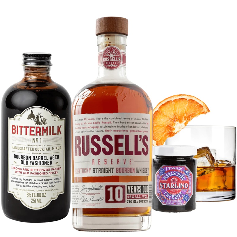 Russells Bourbon Old Fashioned Gift Basket Cheers to You