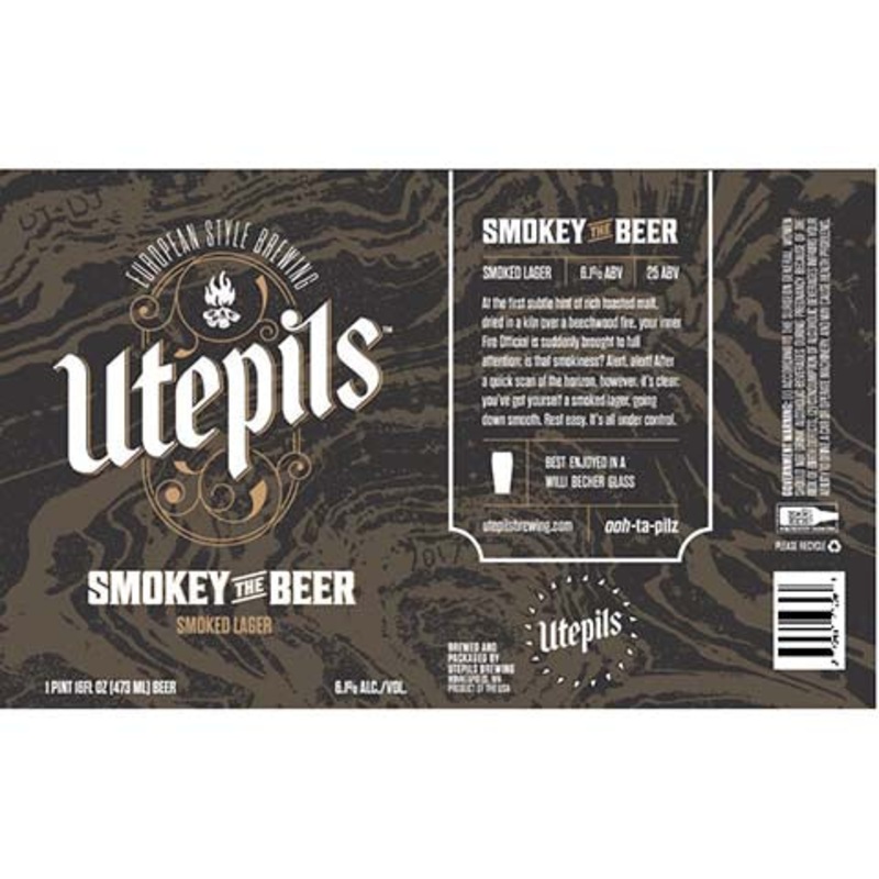 Utepils Smokey The Beer Lager 16OZ SINGLE CAN