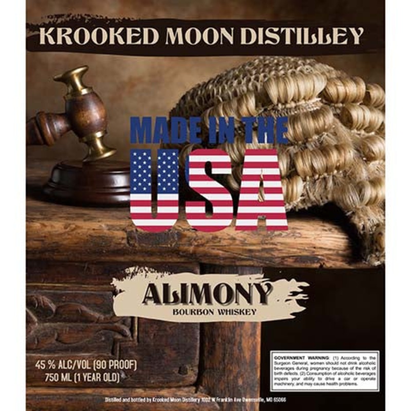 Krooked Moon Alimony Bourbon Whiskey 750ML BTL