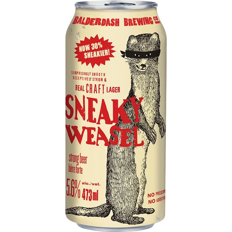 BALDERDASH SNEAKY WEASEL LAGER 473ML CAN @ Kelowna [1035865] 473 ml