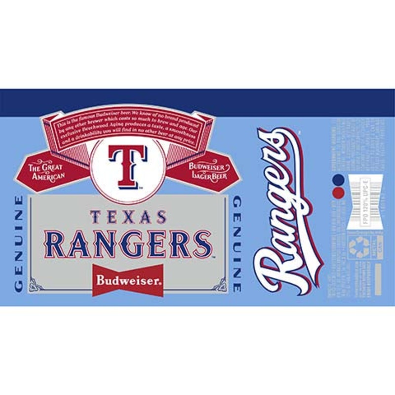 Budweiser Texas Rangers 12OZ SINGLE CAN