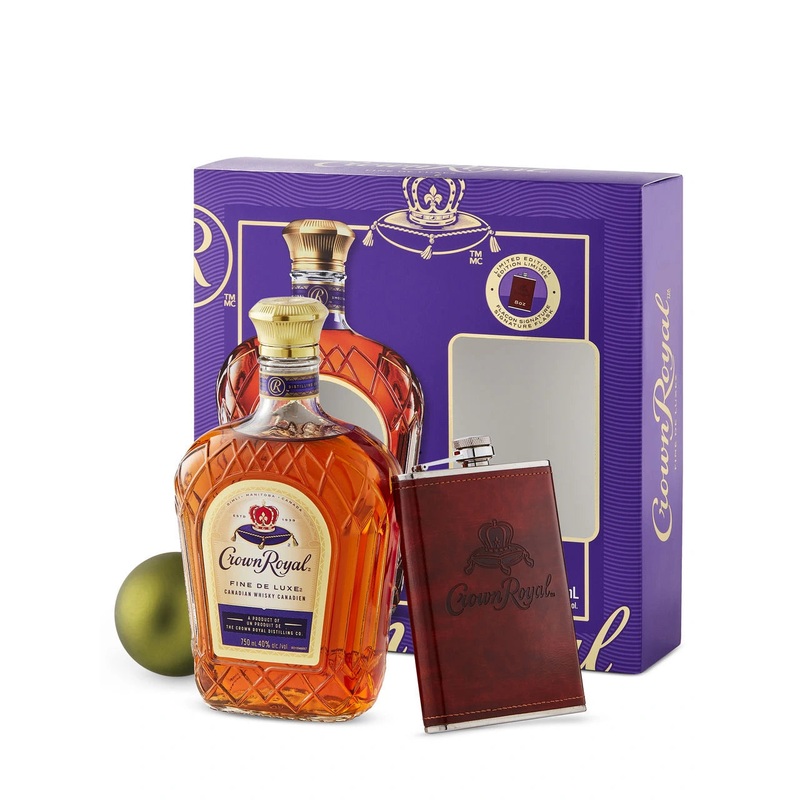 CROWN ROYAL CANADIAN WHISKY FLASK GIFT PACK 750ML @ Township [1055197] 750 ml