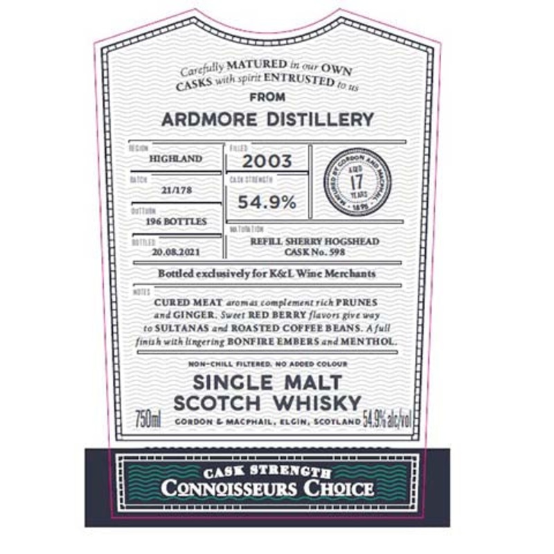 Gordon & Macphail Ardmore Distillery Single Malt Scotch Whisky 750ML BTL