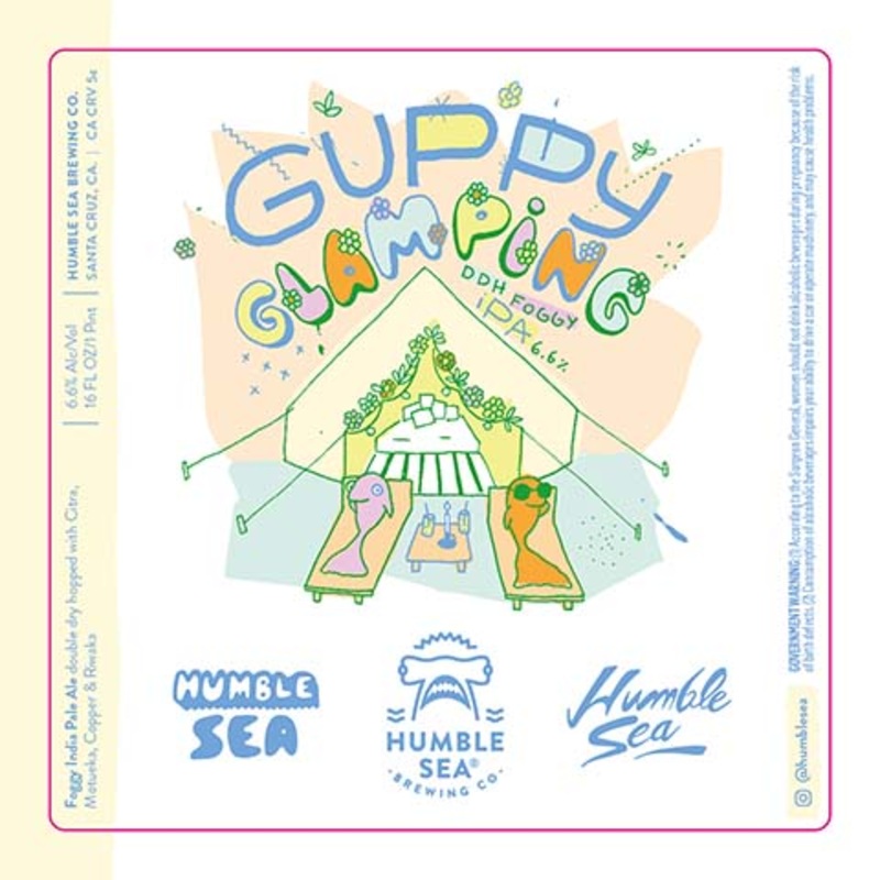 Humble Sea Guppy Glamping DDH Foggy IPA 16OZ SINGLE CAN