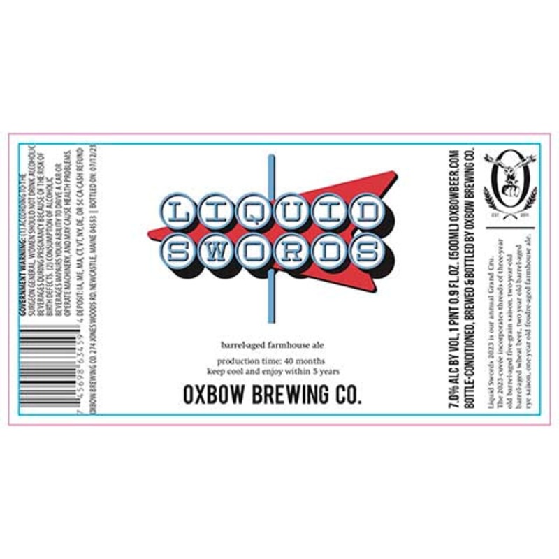 Oxbow Liquid Swords Sour 330ML SINGLE BTL