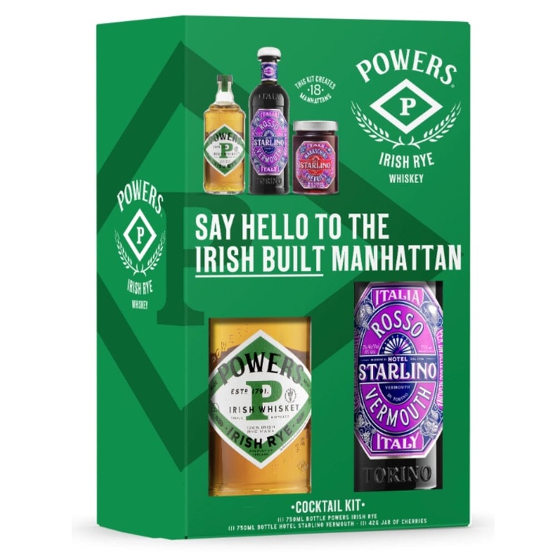 Powers Rye Gift Set “Irish Built Manhattan”