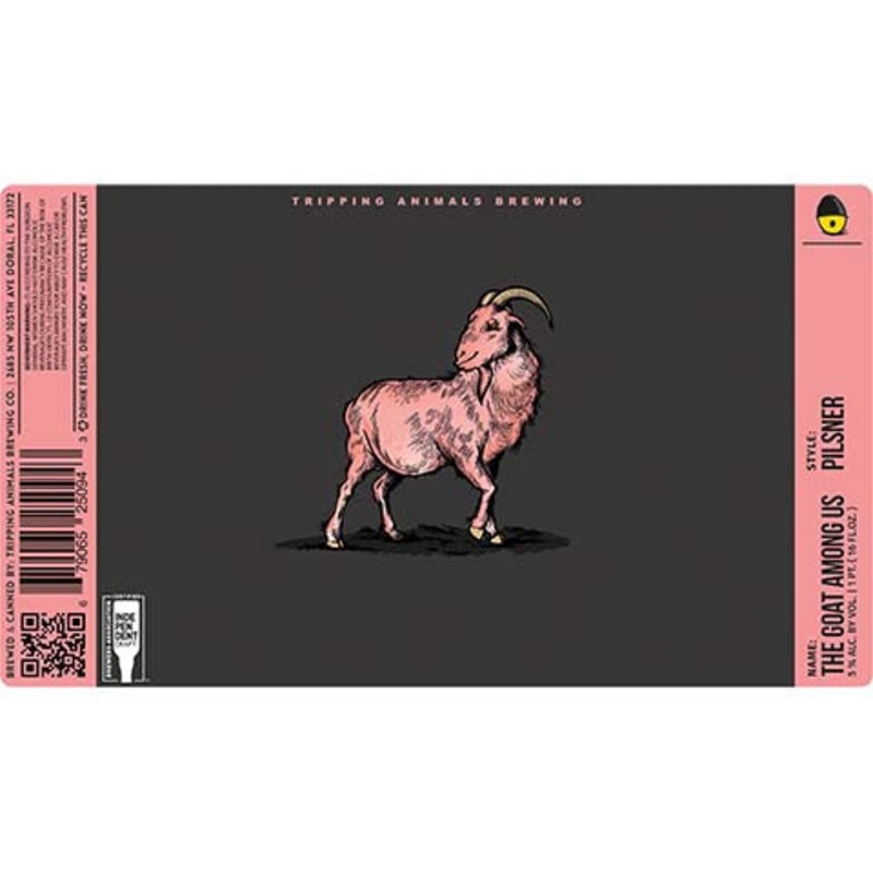 Tripping Animals The Goat Among Us Pilsner 16OZ SINGLE CAN