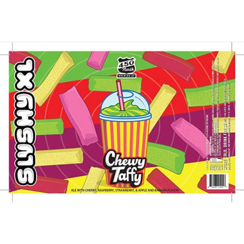 450 North Slushy XL Chewy Taffy Sour 16OZ SINGLE CAN