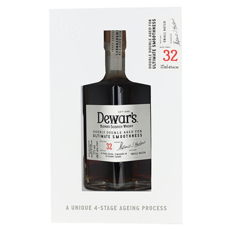 Dewar’s 32yr Double Double Aged Blended Scotch Whisky 375ML BTL