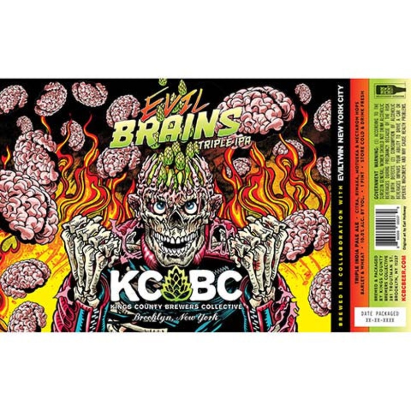 Kings County Brewers Collective Evil Brains TIPA 16OZ SINGLE CAN