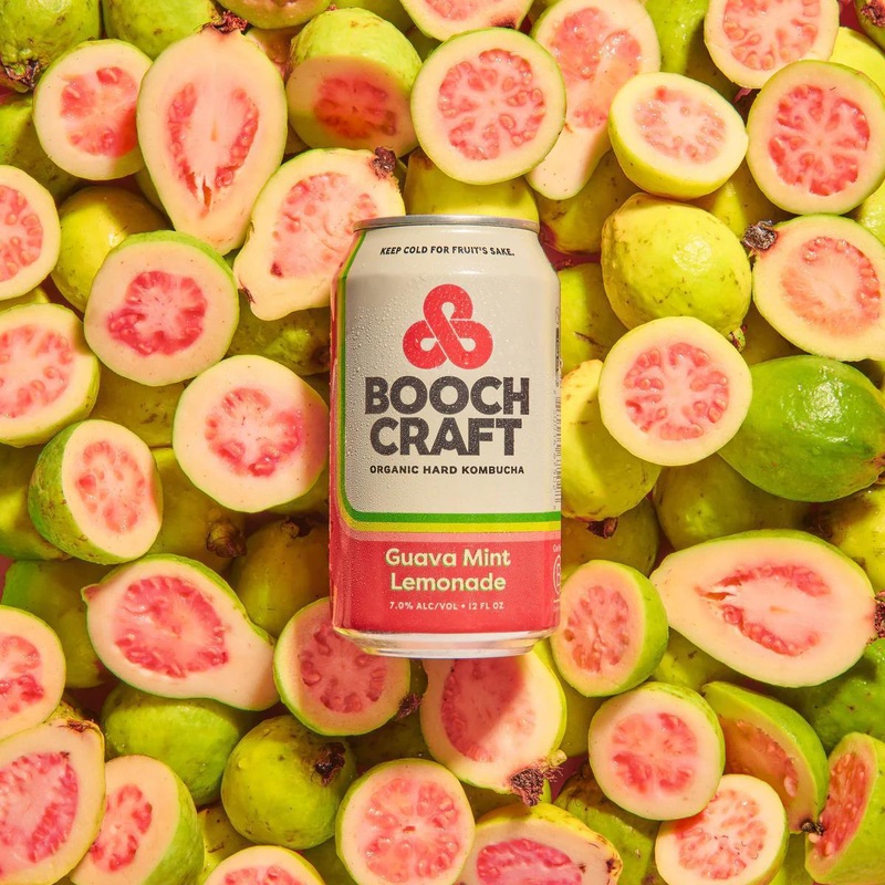 Kombucha BoochCraft 6pk Seasonal Guava Mint Lemonade