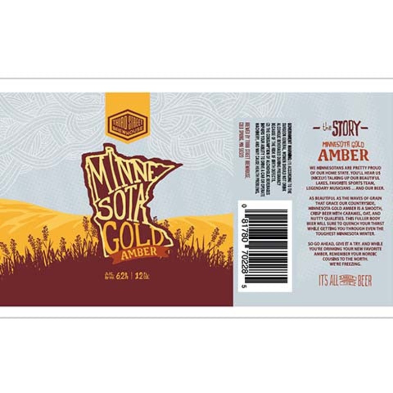 Third Street Minnesota Gold Amber 12OZ SINGLE CAN