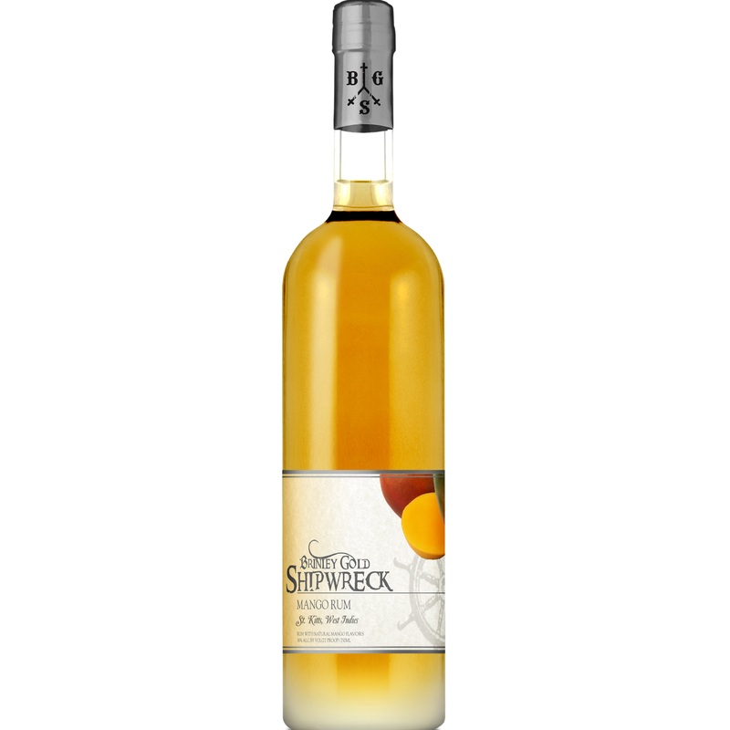 Brinley Shipwreck Rum Mango 750ML 750ml Bottle