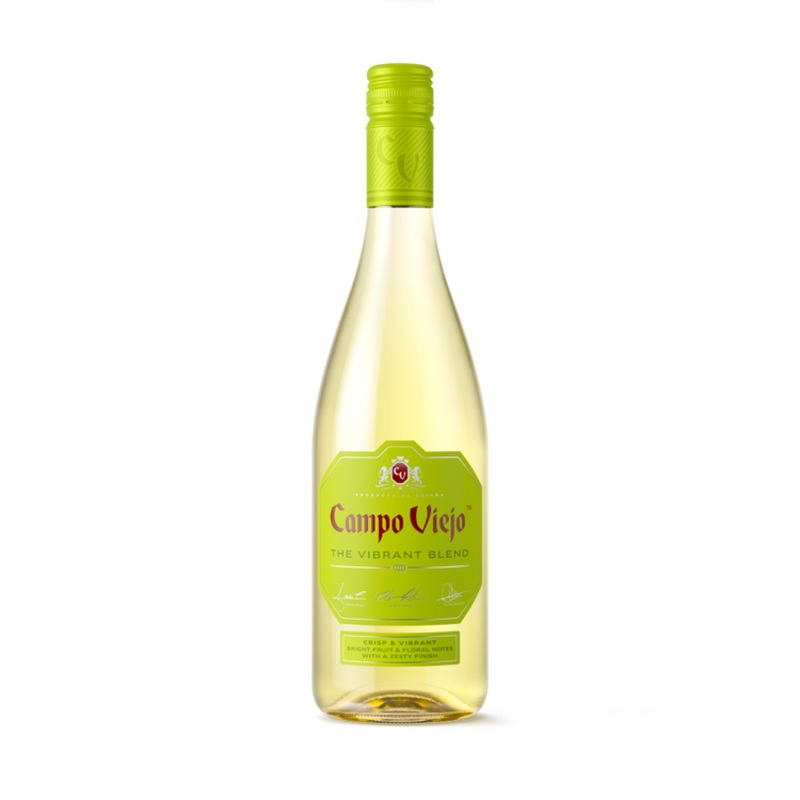 CAMPO VIEJO WHITE WINE THE VIBRANT BLEND SPAIN 750ML 750ML