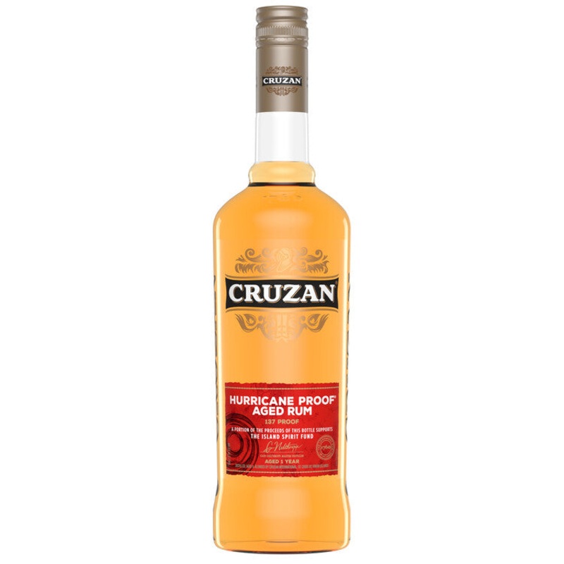 Cruzan Overproof Rum Hurricane Proof Aged Rum 137 750ML 750ML