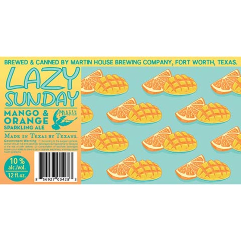 Martin House Lazy Sunday Sparkling Ale 12OZ SINGLE CAN