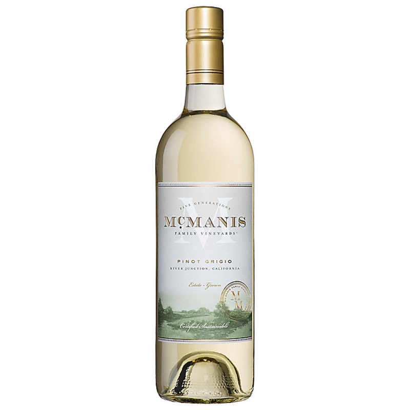 MCMANIS FAMILY VINEYARDS PINOT GRIGIO CALIFORNIA 750ML 750ML