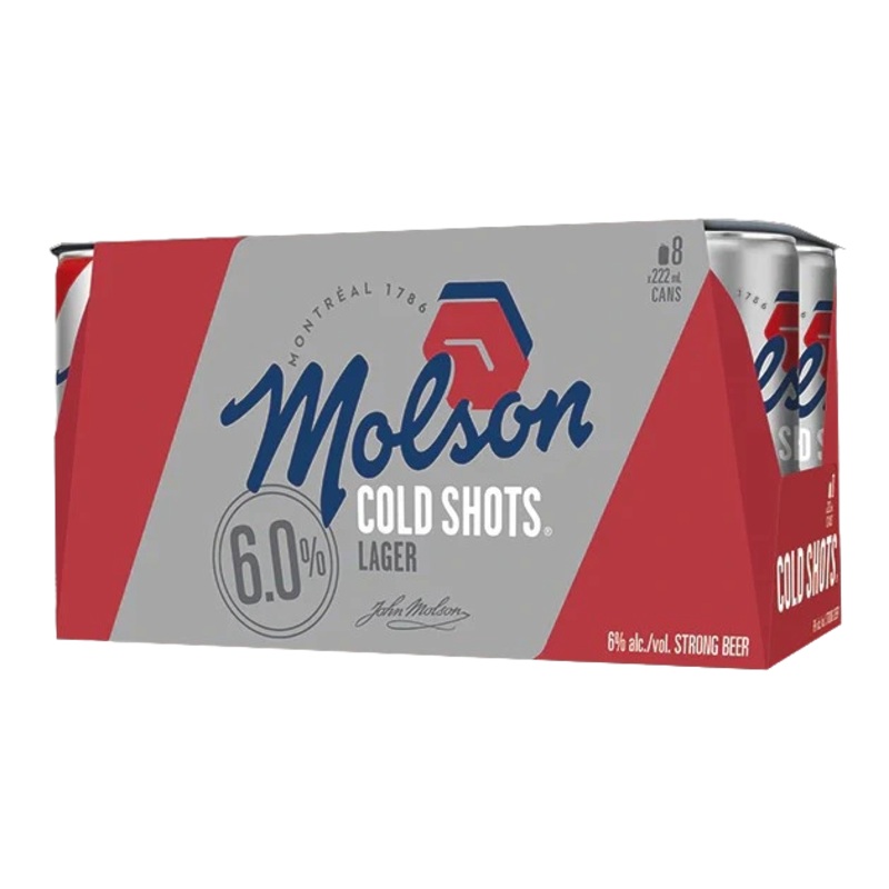 MOLSON COLD SHOTS 222ML 8PK CAN @ Signal Hill [1002871] 1776 ml