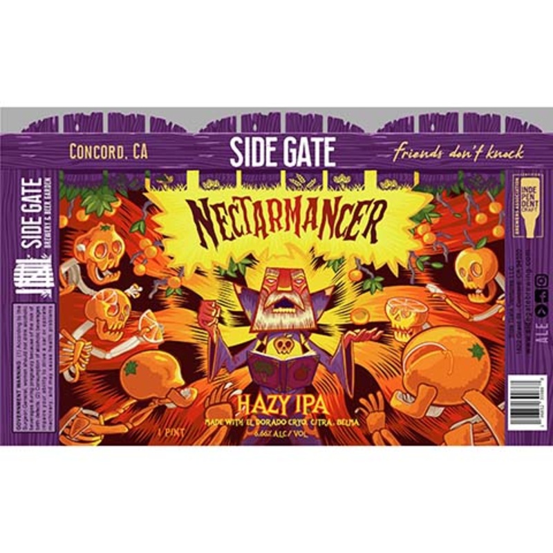 Side Gate Nectarmancer Hazy IPA 16OZ SINGLE CAN