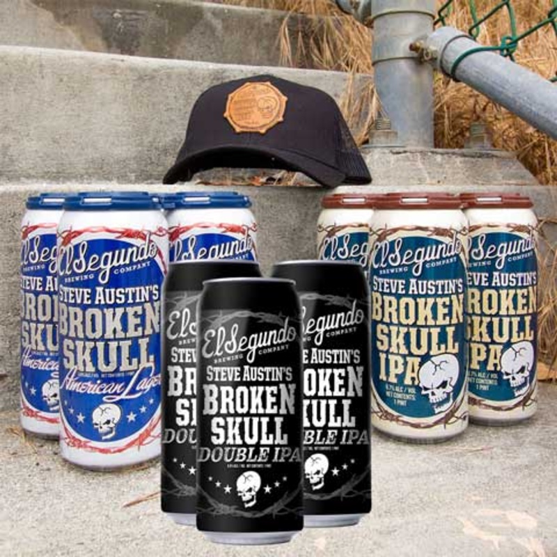 Stone Cold Steve Austin’s Broken Skull Independence Day Gift Pack Set 12PK with Hat