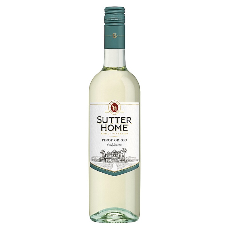 SUTTER HOME PINOT GRIGIO CALIFORNIA 750ML 750ML