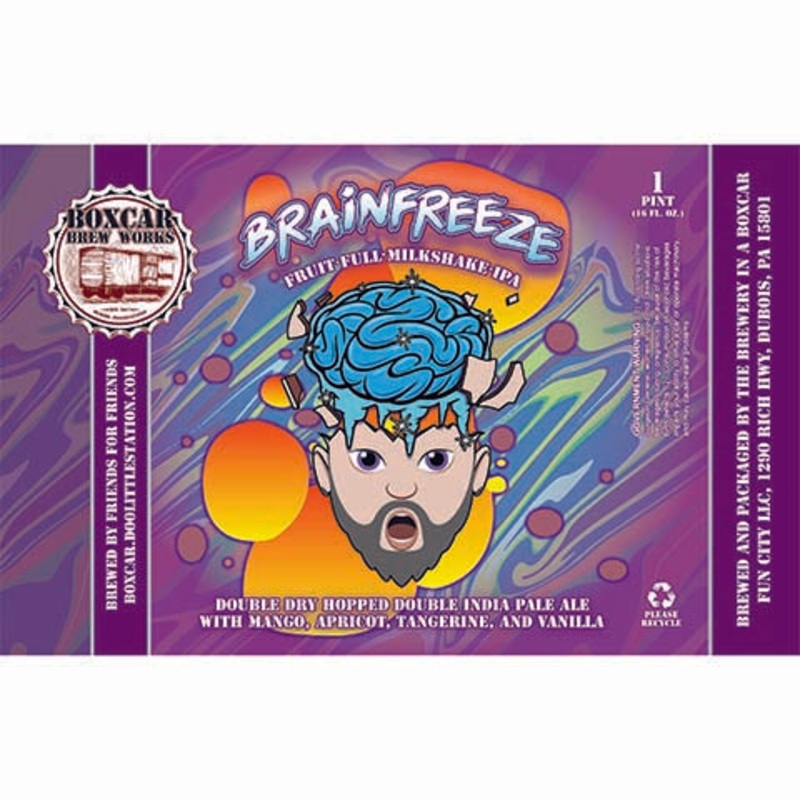 Boxcar Brainfreeze Fruit Full Milkshake IPA 16OZ SINGLE CAN