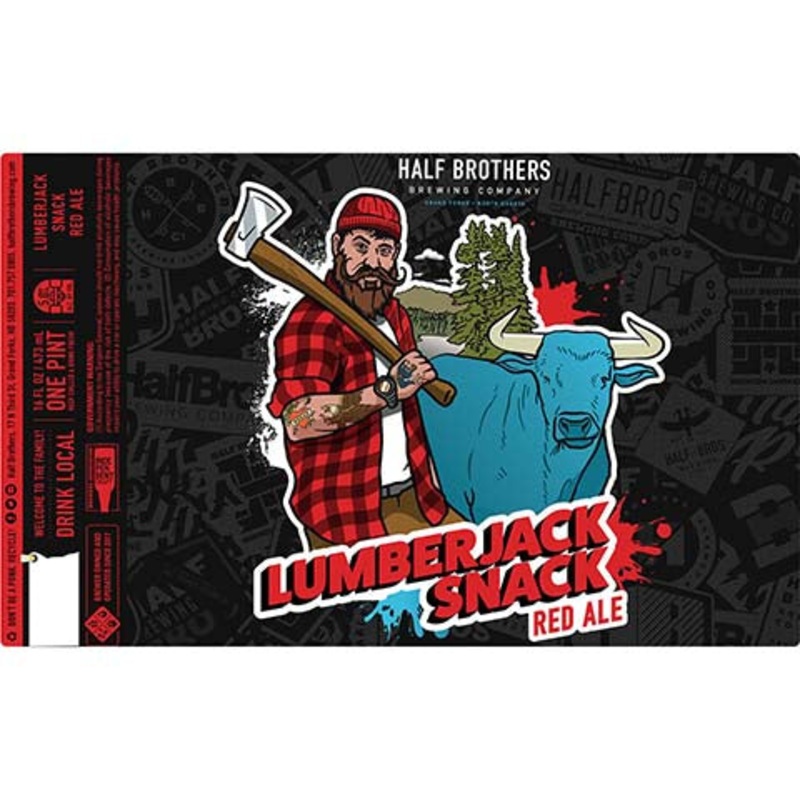 Half Brothers Lumberjack Snack Red Ale 16OZ SINGLE CAN