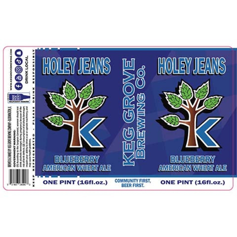 Keg Grove Holey Jeans Wheat Ale 16OZ SINGLE CAN