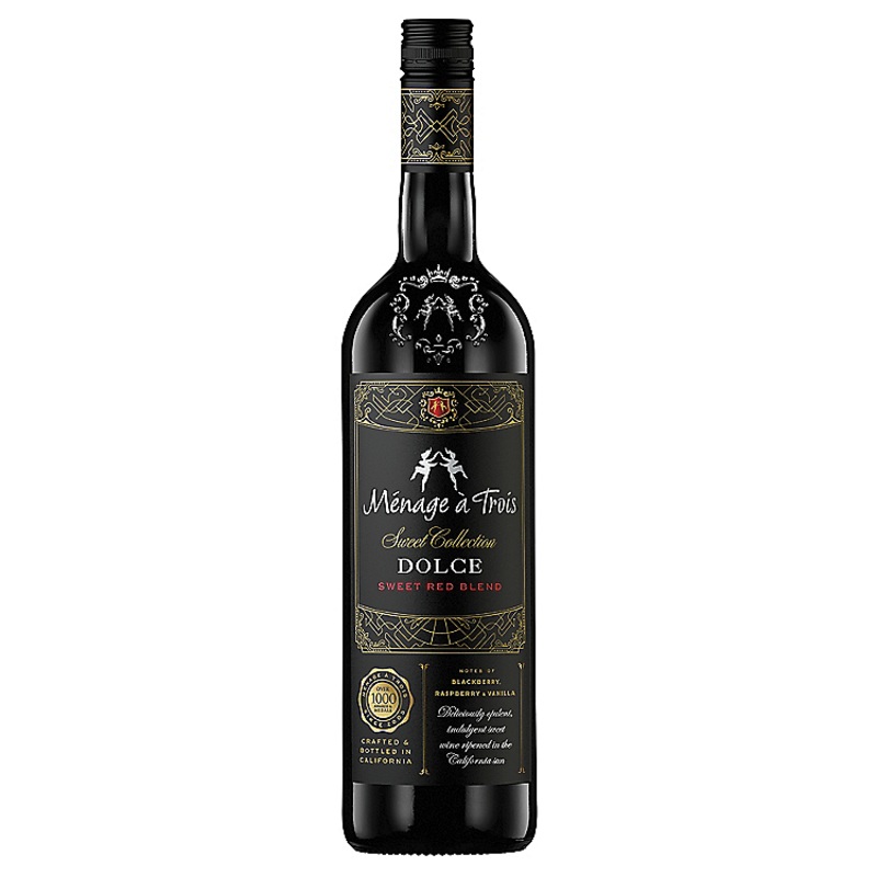 MENAGE A TROIS DOLCE SWEET RED BLEND SWEET COLLECTION CALIFORNIA 750ML 750ML